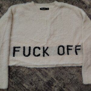 Oversized Crop Top Sweater